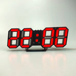 Sveglia LED 3D da parete con luce USB 29,5x5,5x10,5 cm