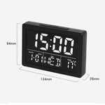 Sveglia elettronica da comodino con orologio LED grande