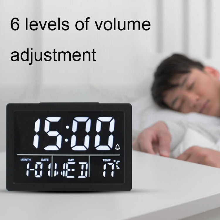 Sveglia elettronica da comodino con orologio LED grande