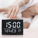 Sveglia elettronica da comodino con orologio LED grande