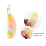 Set 3 portachiavi decompressione in plastica e metallo