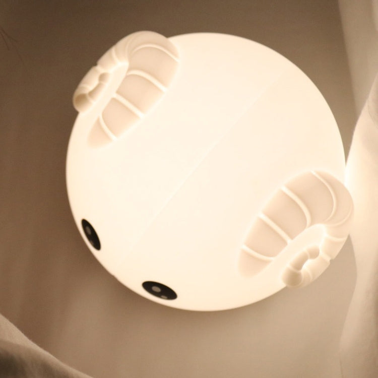 Lampada notte bambini in silicone con luce calda e colorata