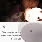 Lampada notte bambini in silicone con luce calda e colorata