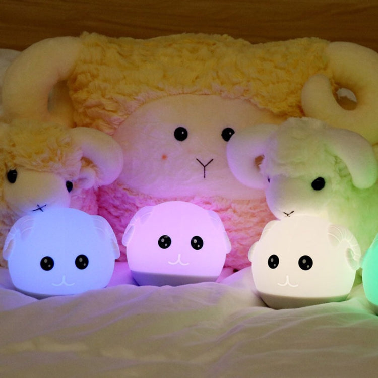 Lampada notte bambini in silicone con luce calda e colorata