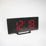 Orologio elettronico curvo con sveglia e display LED