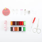 Kit da cucito portatile 27 in 1 con sacchetto in poliestere
