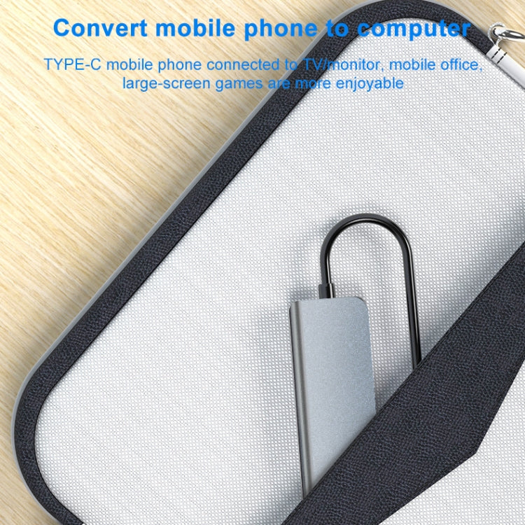 Hub USB-C 4 in 1 con HDMI 4K, USB 3.0, USB 2.0 e PD