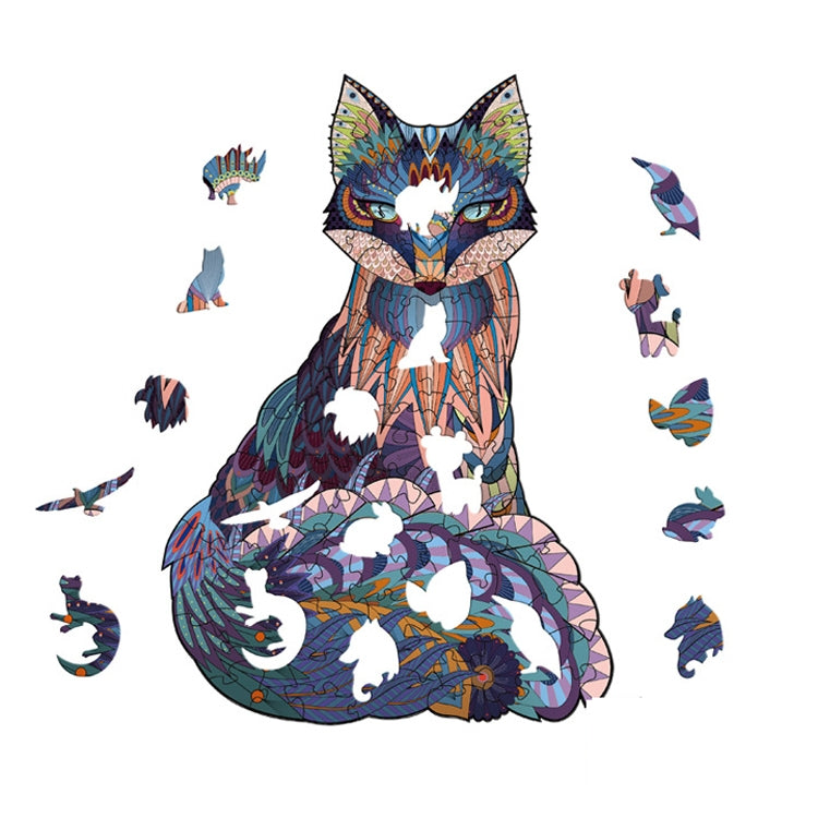 Puzzle tridimensionale in legno con animali, dimensioni S M L