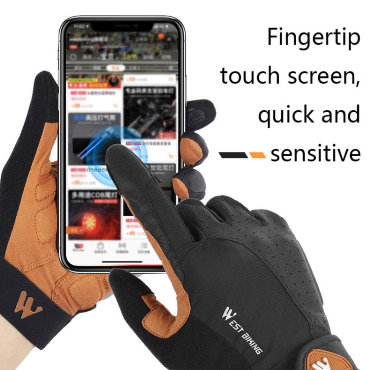 Guanti moto antiscivolo touch screen West Biking S-XL