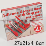 Mensola porta cucchiaio in silicone 2 in 1 grande e media