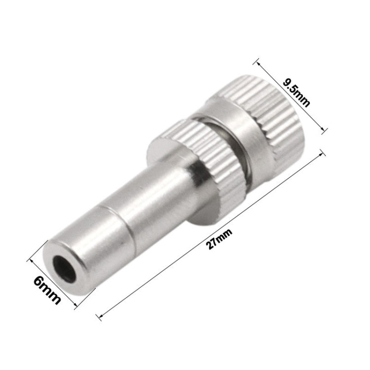 10 Ugelli nebulizzazione 6mm in rame per umidificazione e raffred