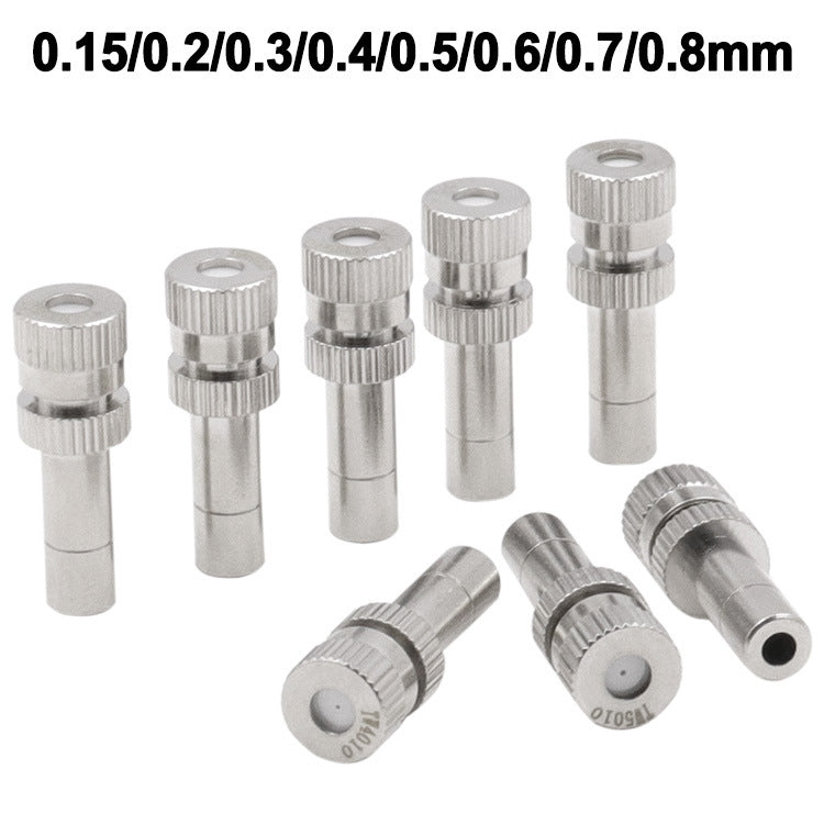 10 Ugelli nebulizzazione 6mm in rame per umidificazione e raffred