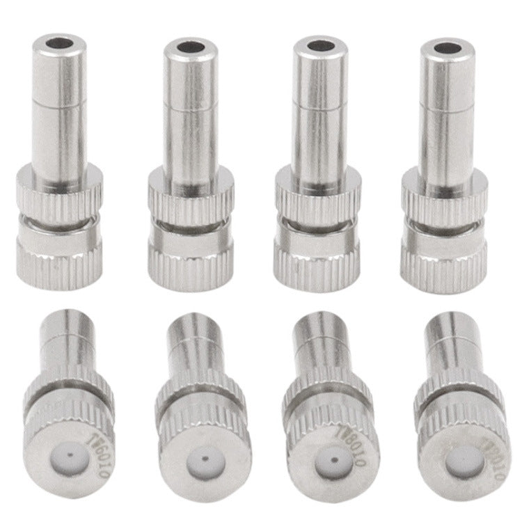 10 Ugelli nebulizzazione 6mm in rame per umidificazione e raffred
