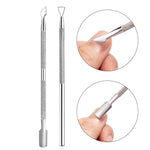 Set strumenti nail art in acciaio inox per cuticole