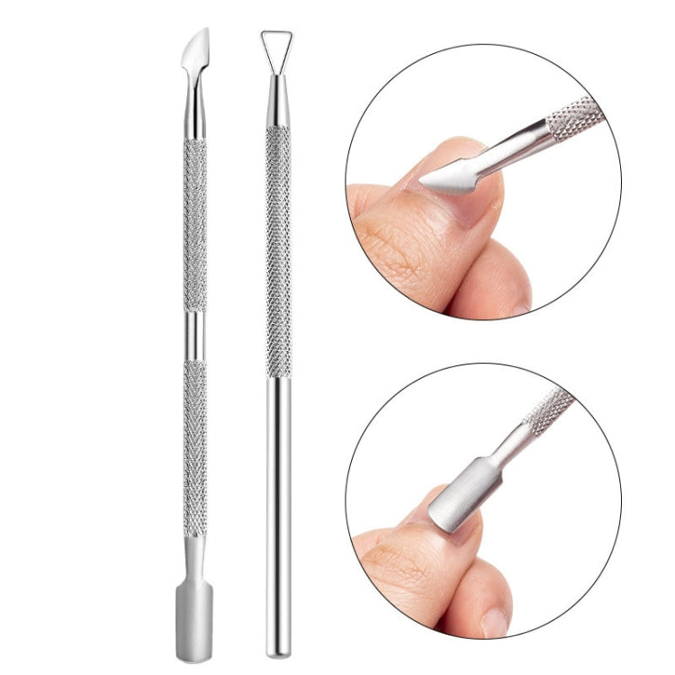 Set strumenti nail art in acciaio inox per cuticole