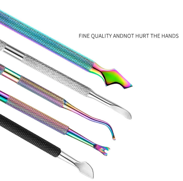 Set strumenti nail art in acciaio inox per cuticole