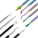 Set strumenti nail art in acciaio inox per cuticole