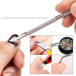 Set strumenti nail art in acciaio inox per cuticole