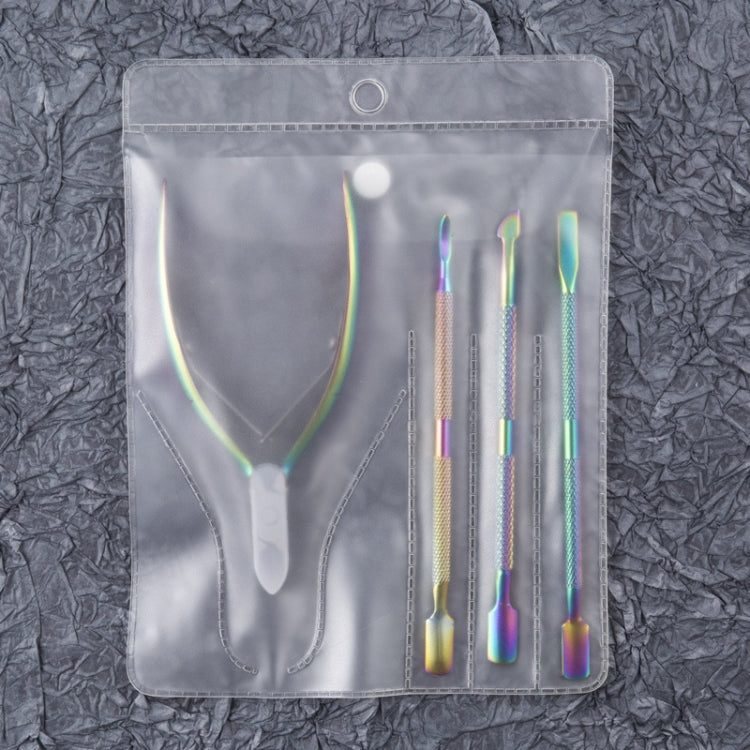 Set strumenti nail art in acciaio inox per cuticole
