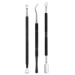 Set strumenti nail art in acciaio inox per cuticole