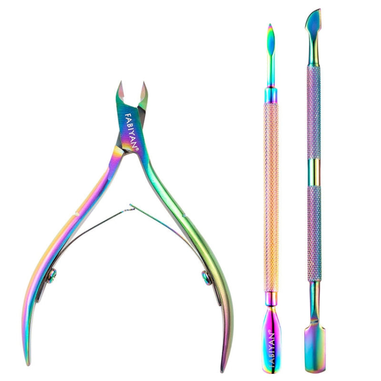 Set strumenti nail art in acciaio inox per cuticole