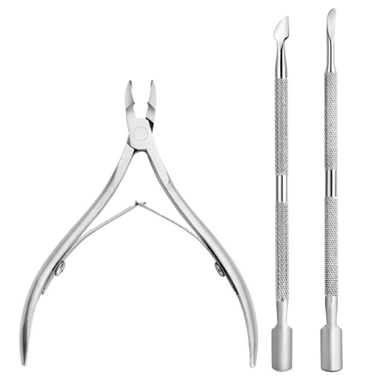 Set strumenti nail art in acciaio inox per cuticole