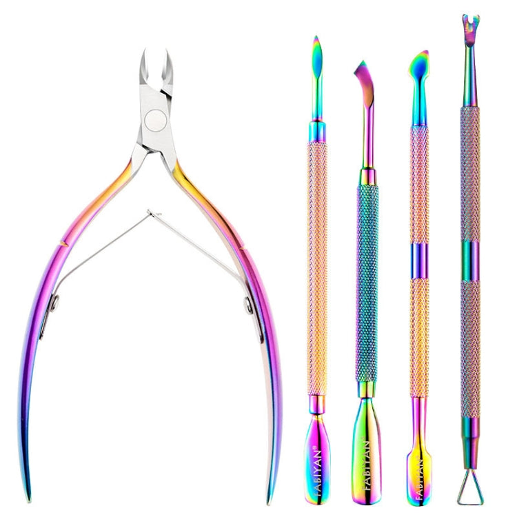 Set strumenti nail art in acciaio inox per cuticole