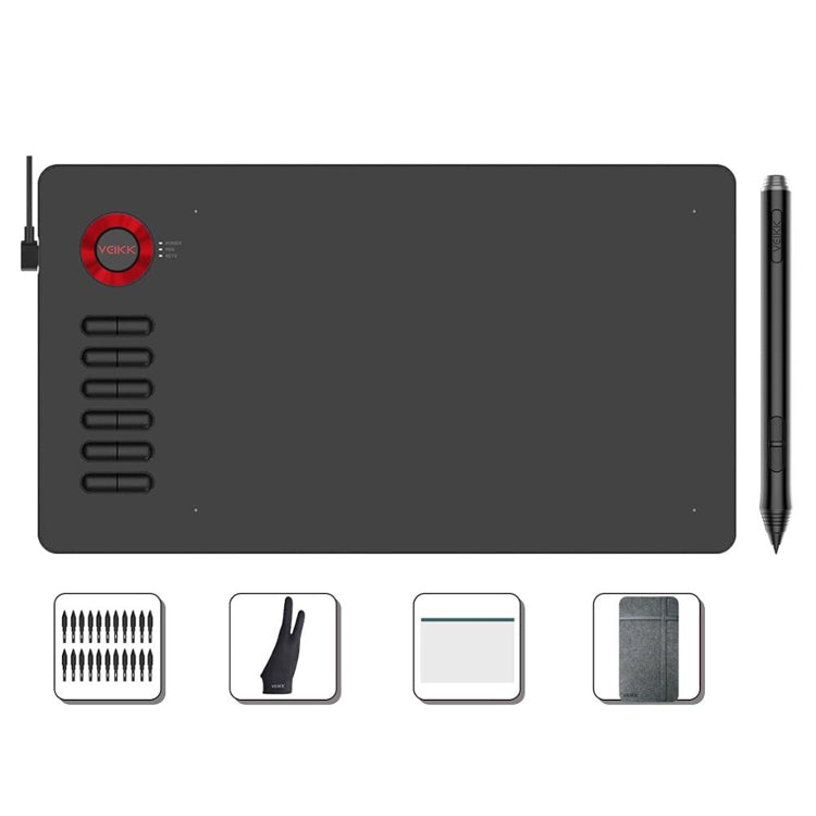 Tavoletta grafica VEIKK VK640 6x4 pollici con penna USB - immagine 4