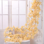 Vite decorativa fiori in plastica rattan Sakura 1,8m