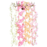 Vite decorativa fiori in plastica rattan Sakura 1,8m