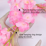 Vite decorativa fiori in plastica rattan Sakura 1,8m