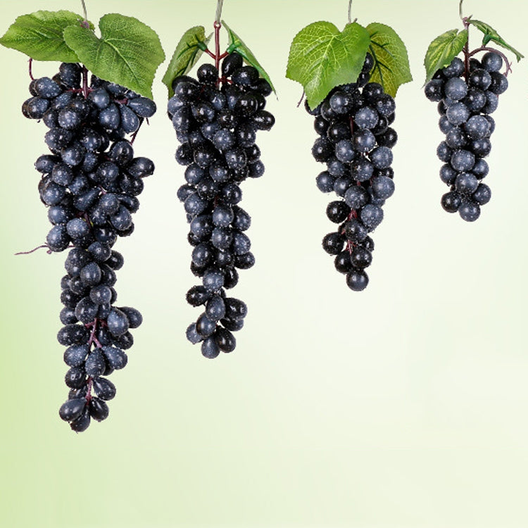 Simulazione di frutta Simulazione uva PVC con puntelli di germogli di uva color crema, 4 Bunches 36 Black Grapes, 4 Bunches 36 Green Grapes, 4 Bunches 36 Red Grapes, 4 Bunches 36 Grain Agate Grapes, 4 Bunches 36 Purple Grapes, 4 Bunches 60 Black Grapes...
