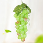 Simulazione di frutta Simulazione uva PVC con puntelli di germogli di uva color crema, 4 Bunches 36 Black Grapes, 4 Bunches 36 Green Grapes, 4 Bunches 36 Red Grapes, 4 Bunches 36 Grain Agate Grapes, 4 Bunches 36 Purple Grapes, 4 Bunches 60 Black Grapes...