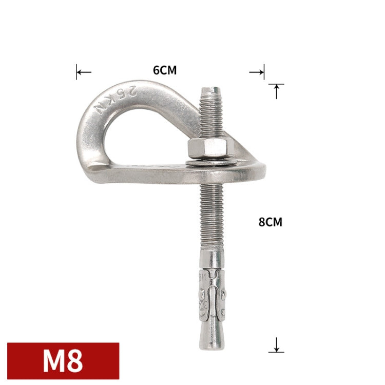 Chiodo espansivo in acciaio inox M8 e M10 per arrampicata
