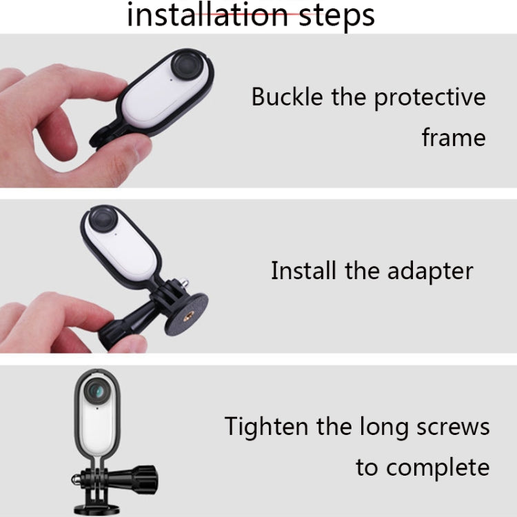 Staffa montaggio stabilizzatore Insta360 GO in lega alluminio