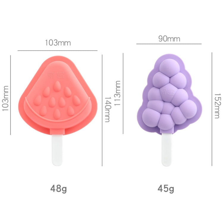 Stampo per ghiaccioli in silicone 3 pezzi con coperchio