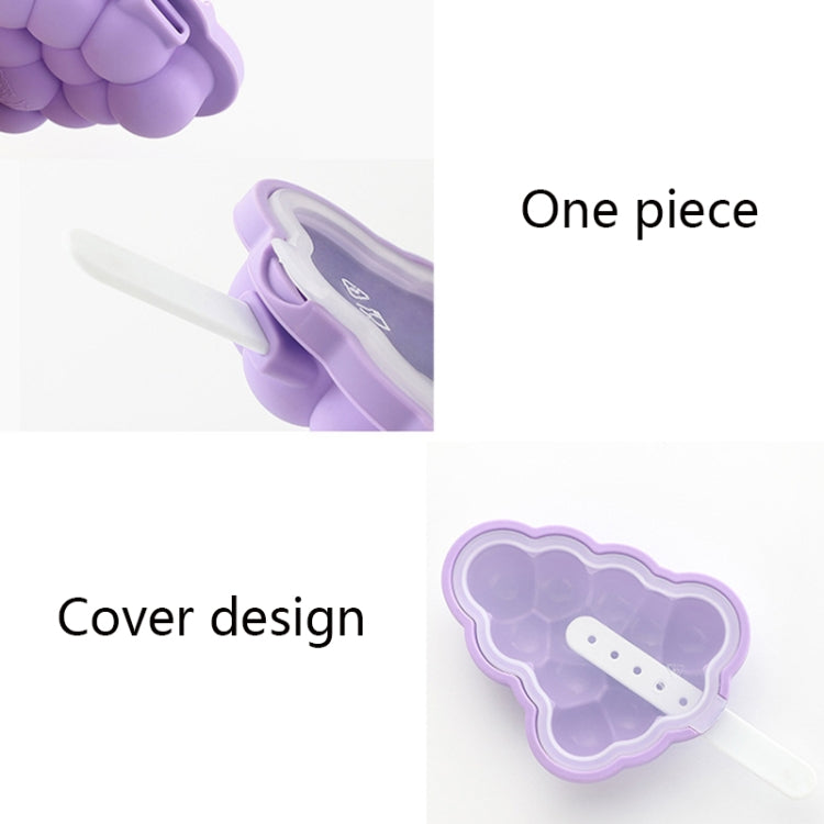 Stampo per ghiaccioli in silicone 3 pezzi con coperchio
