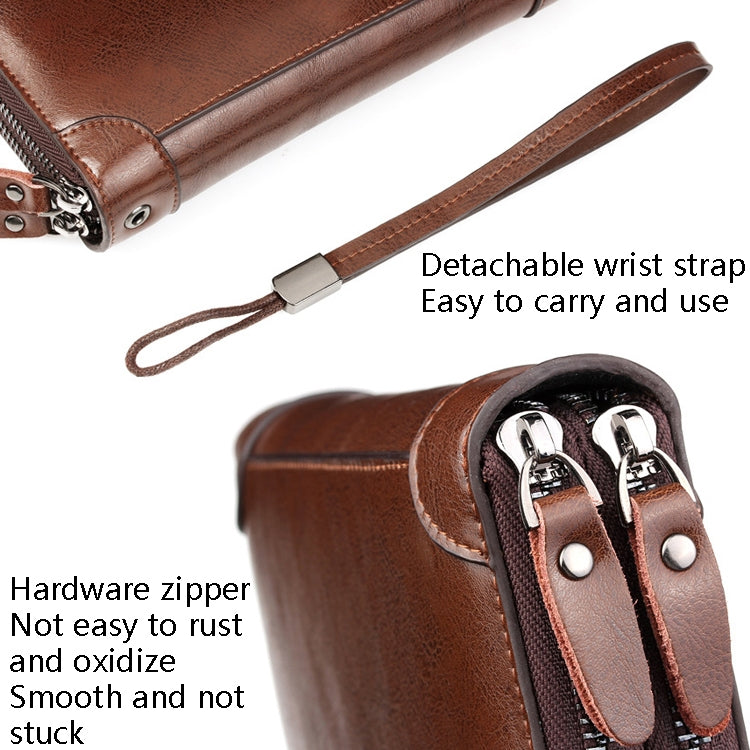 Portafoglio uomo in pelle PU multifunzione WEIXIER W88
