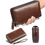 Portafoglio uomo in pelle PU multifunzione WEIXIER W88