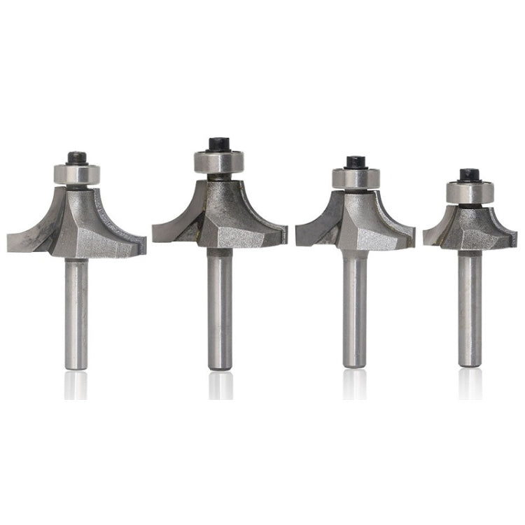 Set 4 teste taglierina angolo tondo in carburo