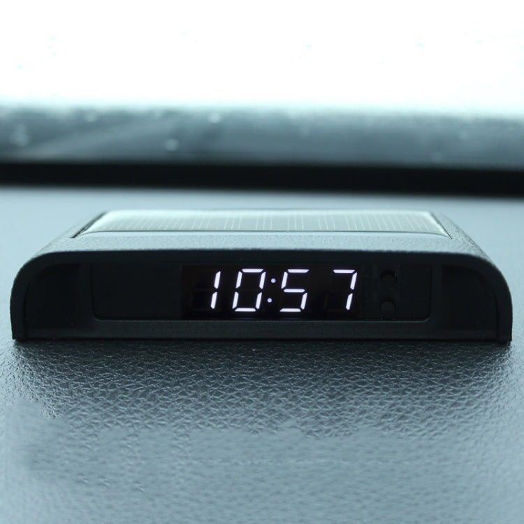 Orologio da auto con luce notturna solare Orologio elettronico automobilistico Temperatura, Time+Date+Week+Temperature