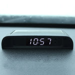 Orologio da auto con luce notturna solare Orologio elettronico automobilistico Temperatura, Time+Date+Week+Temperature