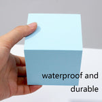8 pezzi di cubo geometrico per foto, ornamenti decorativi, piattaforma fotografica, Small Lake Blue Square, Large Lake Blue Square, Small Lake Blue Rectangular, Large Lake Blue Rectangular, Small Lake Blue Cylinder, Large Lake Blue Cylinder            ...