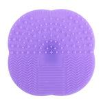 Tampone pulizia spazzola cosmetica in silicone 5 pezzi