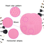 Tampone pulizia spazzola cosmetica in silicone 5 pezzi