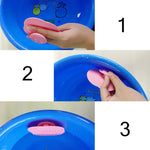 Tampone pulizia spazzola cosmetica in silicone 5 pezzi