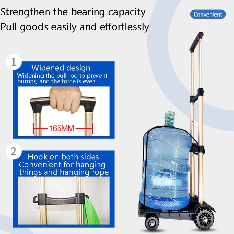 Carrello pieghevole in alluminio per trasporto merci 40 kg
