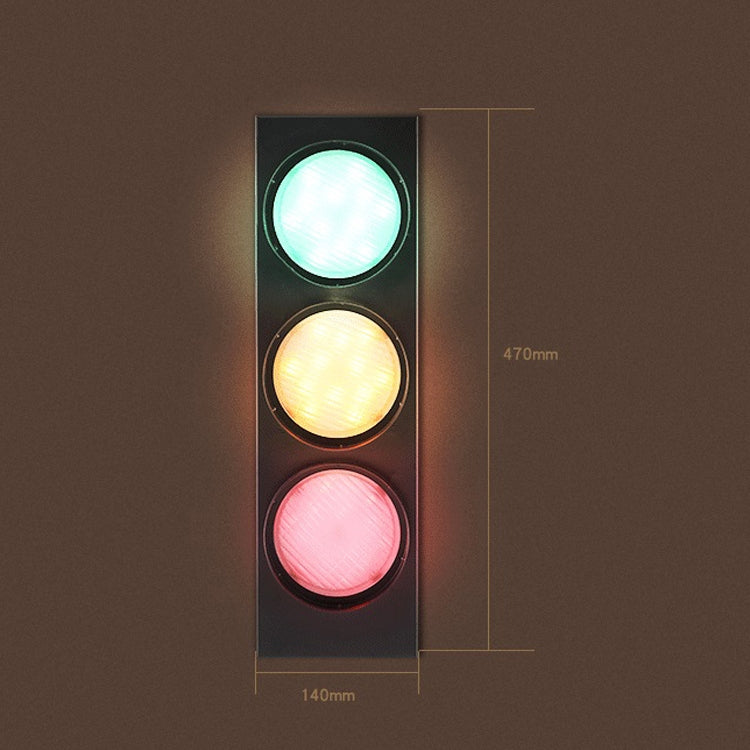 Lampada da parete LED in ferro battuto con semaforo 15W