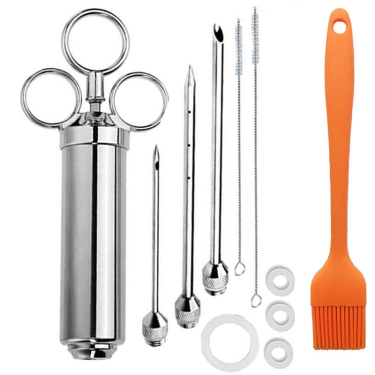 Set aghi per tacchino con siringa e spazzola in acciaio inox 11 i