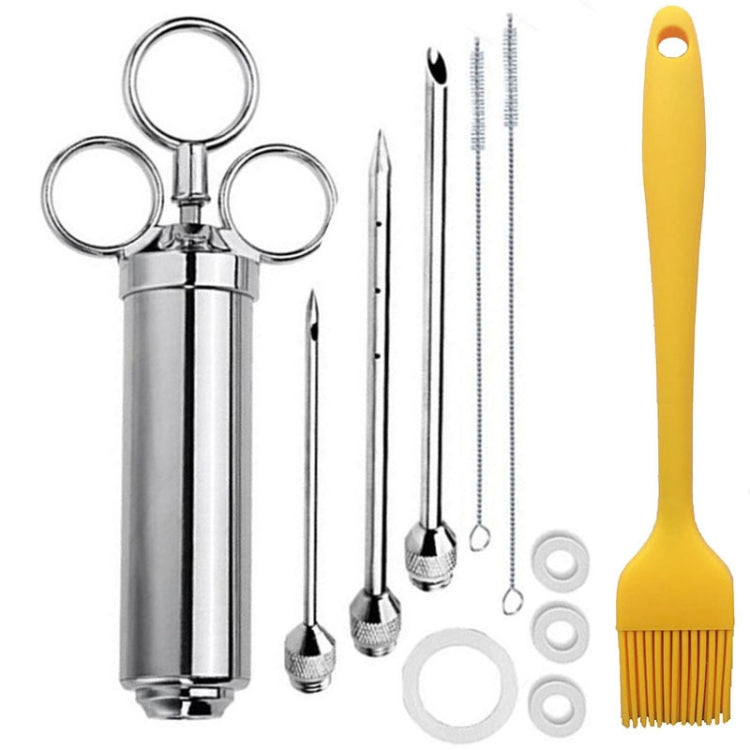 Set aghi per tacchino con siringa e spazzola in acciaio inox 11 i